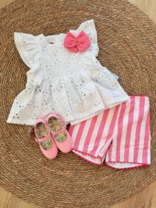Conjunto short rayas NINI