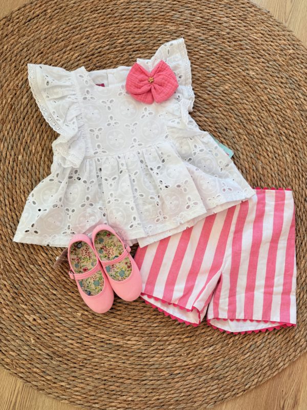 Conjunto short rayas NINI