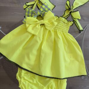 Jesusito engomado fluor amarillo MON PETIT BONBON