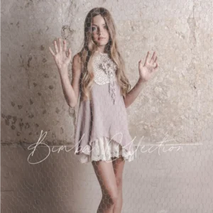 Vestido bambula rosa BIMBA COLLECTION