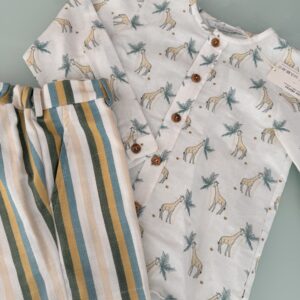 Conjunto bermuda niño jirafas KIDS CHOCOLATE