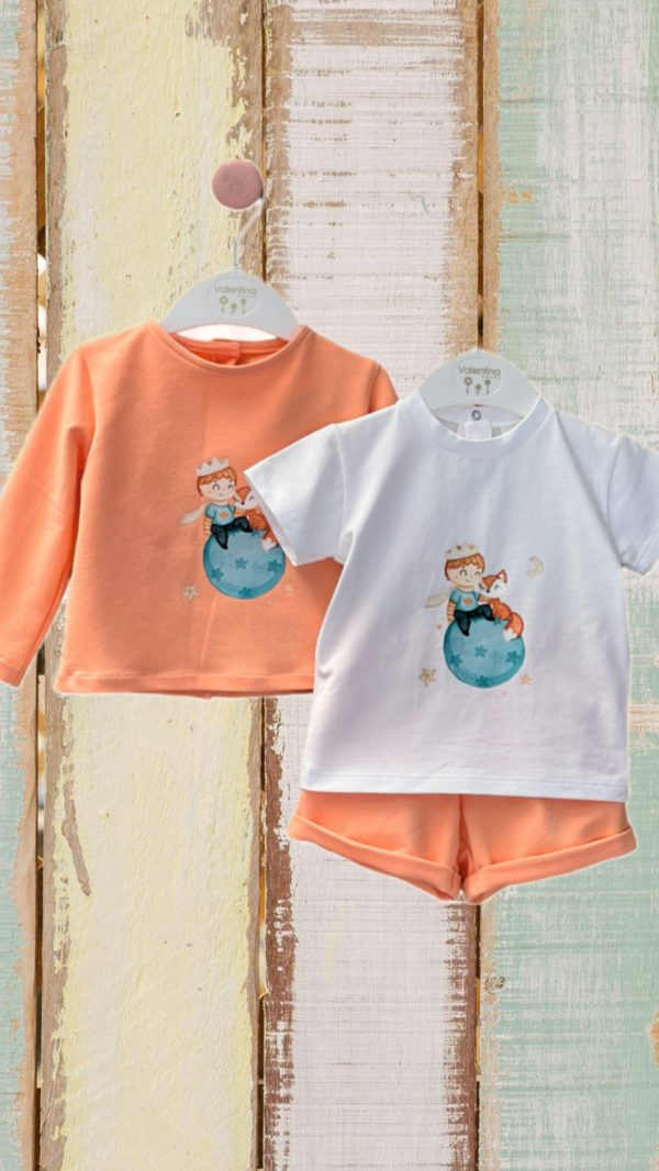 Conjunto principe naranja VALENTINA BEBES
