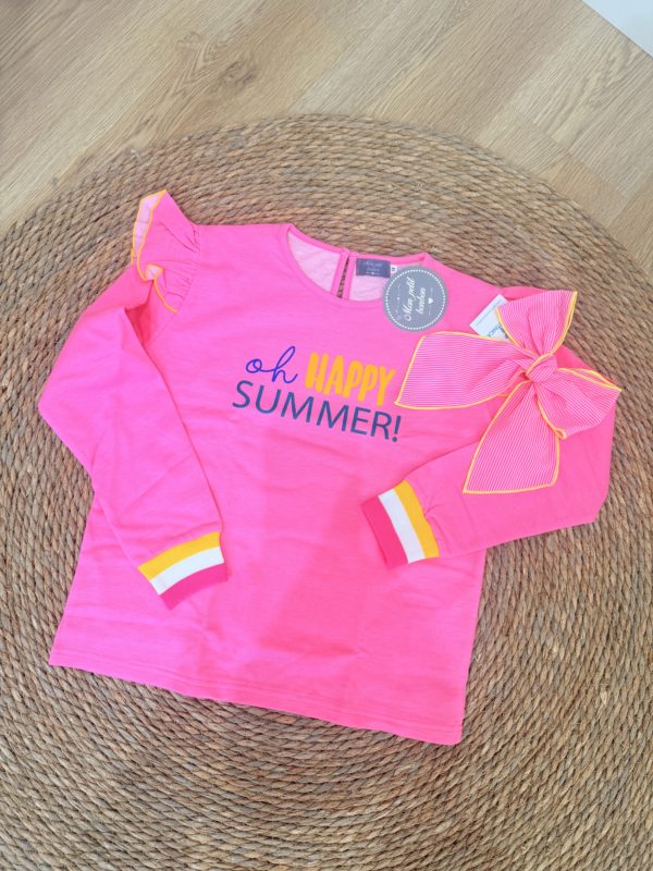 Sudadera fluorescente MON PETIT BONBON