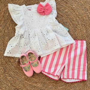 Conjunto short rayas NINI