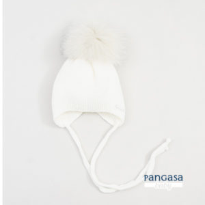 Gorro orejero marfil PANGASA