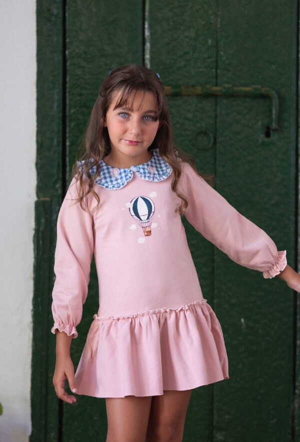 Vestido felpa globos MON PETIT BONBON