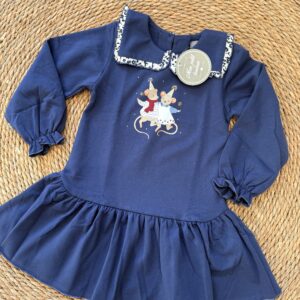 Vestido ratoncitos felpa MON PETIT BONBON