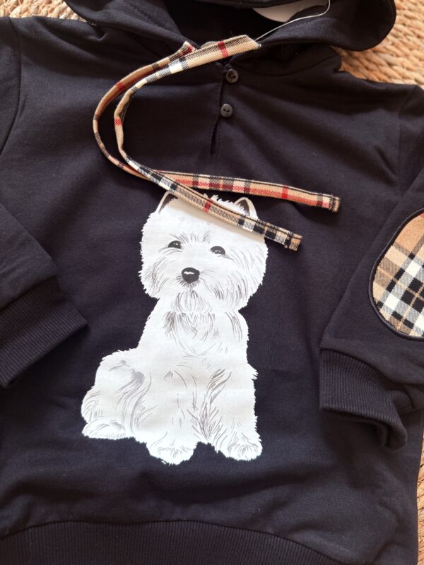 Sudadera niño perro MON PETIT BONBON - Imagen 2