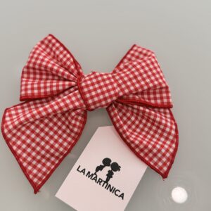 Lazo mediano vichy boutique luna LA MARTINICA