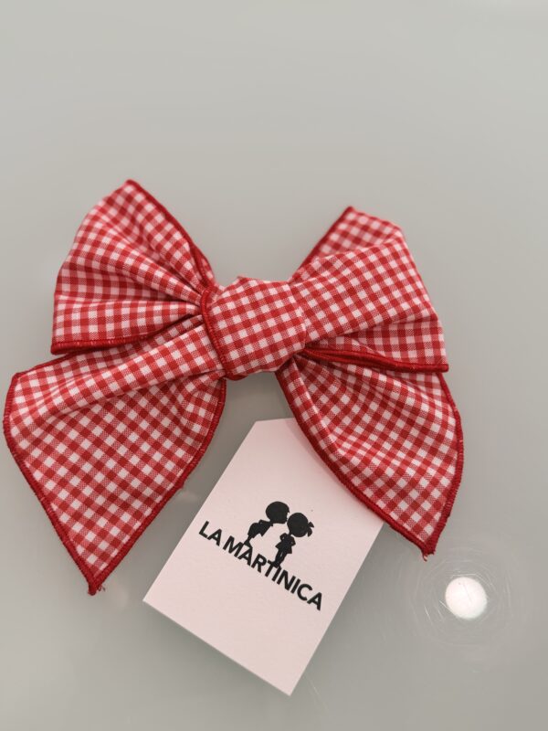 Lazo mediano vichy boutique luna LA MARTINICA