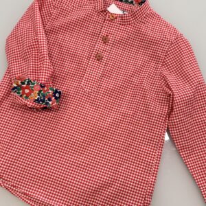 Camisa vichy rojo boutique luna LA MARTINICA