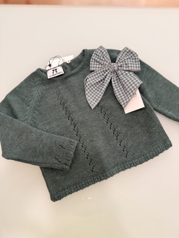 Jersey verde petit & flower LA MARTINICA