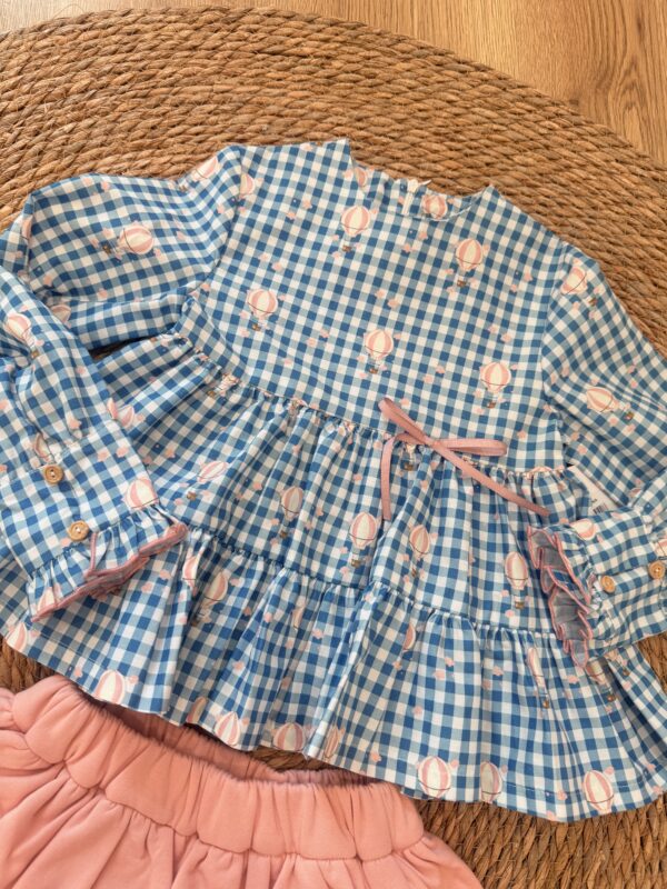 Conjunto blusa globos MON PETIT BONBON - Imagen 2