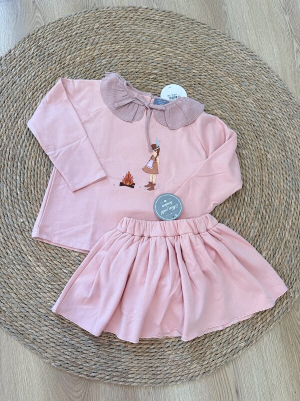 Conjunto felpa india MON PETIT BONBON