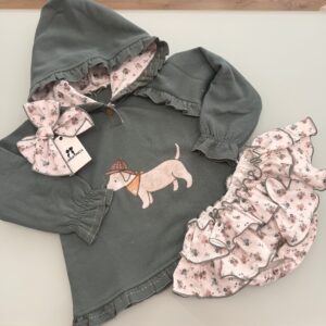 Conjunto felpa niña petit & flower LA MARTINICA