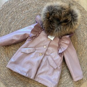 Charol volantes rosa palo LA MARTINICA