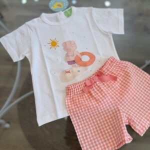 Conjunto cerdito vichy niño PIO PIO