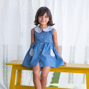 Vestido liberty lila MON PETIT BONBON