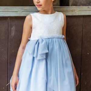 Vestido chowa azul MARTA Y PAULA