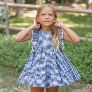 Vestido vichy frambuesa BOETIE KIDS