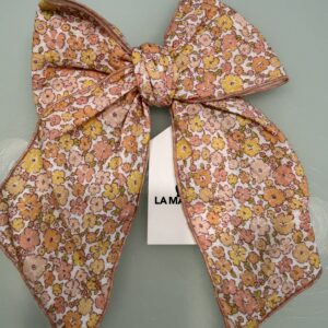 Lazo grande flores peach LA MARTINICA