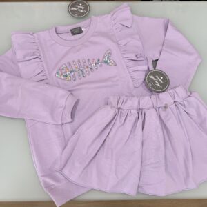 Conjunto felpa lila MON PETIT BONBON