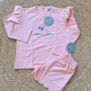 Conjunto jogging rosa MON PETIT BONBON