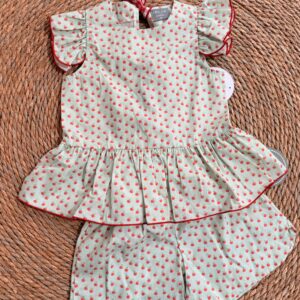 Conjunto manzanas niña MON PETIT BONBON