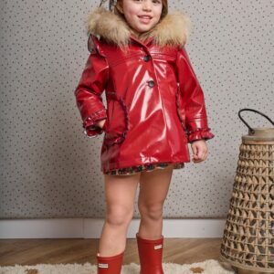 Parka charol rojo LA MARTINICA