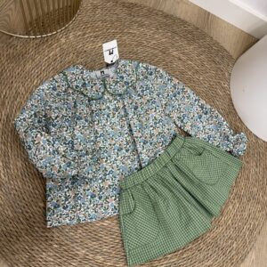 Conjunto olivo falda LA MARTINICA